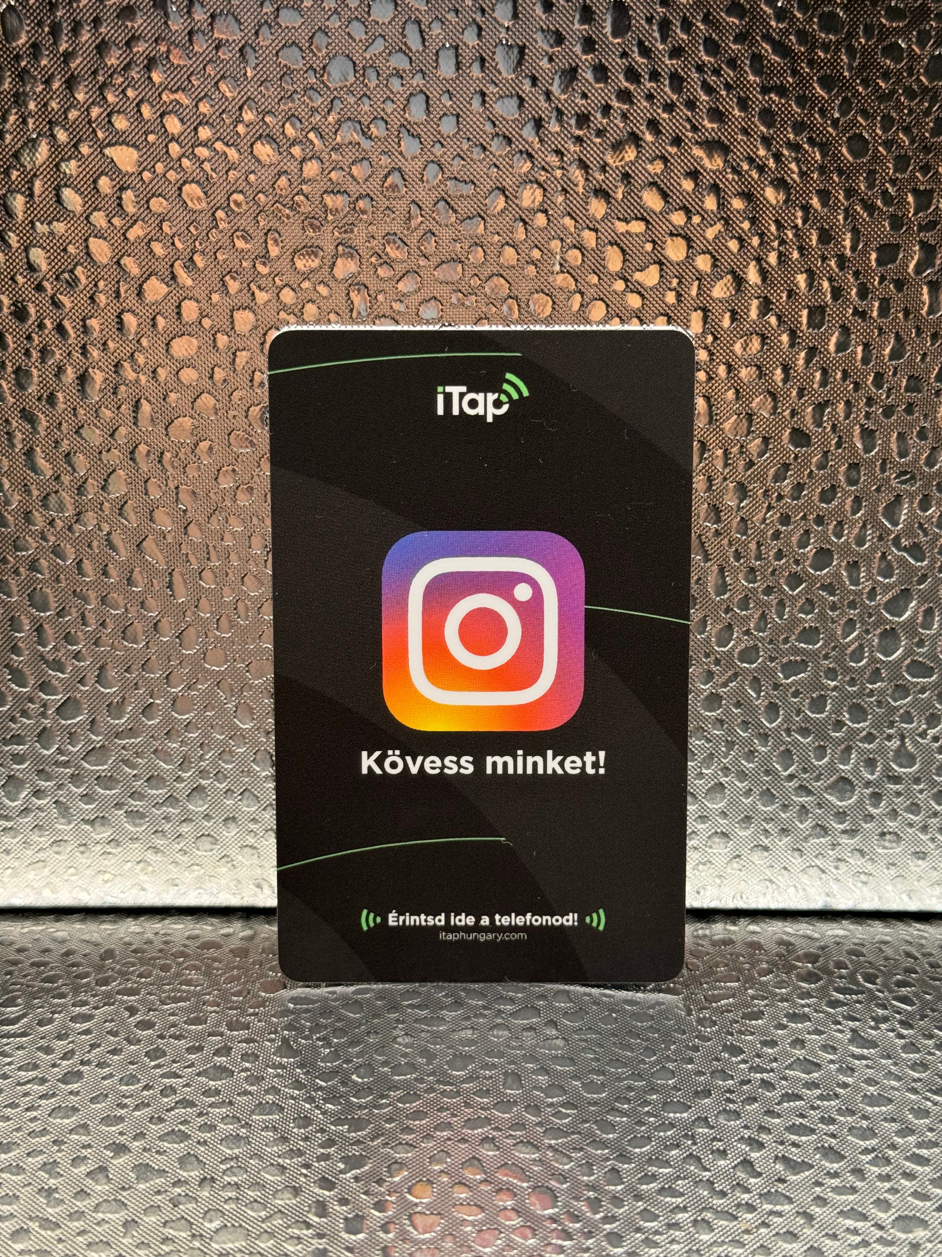 Instagram ösztönző iTap kártya